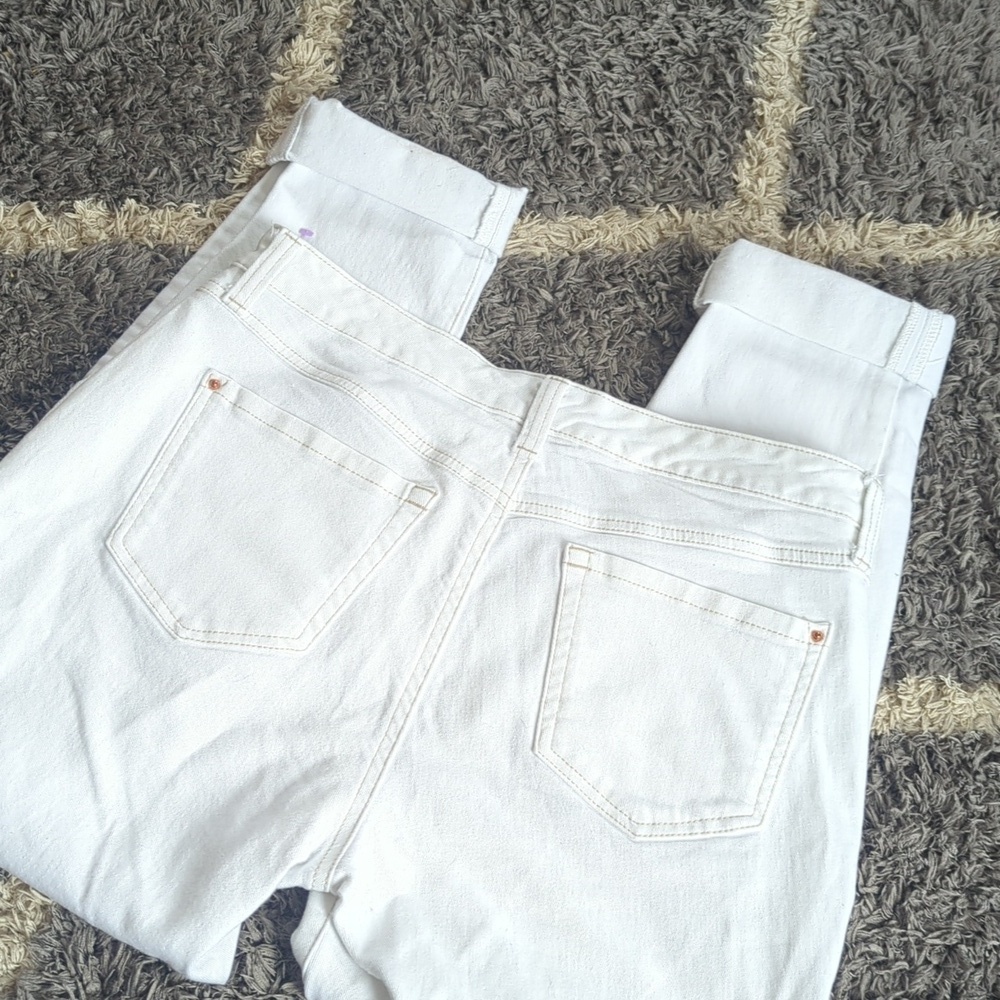 INC International Concepts Denim White Mid Rise Straight Leg Jean Size 10/30 - Picture 7 of 7